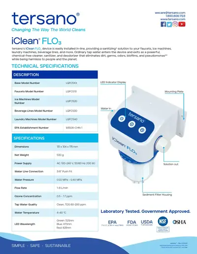 Lembar Teknologi iClean FLO3